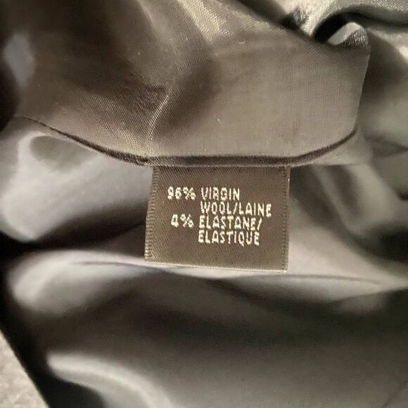 Lafayette 148 New York Two Button Suit Blazer Gray Virgin Wool Plus Size 14 - Picture 6 of 6